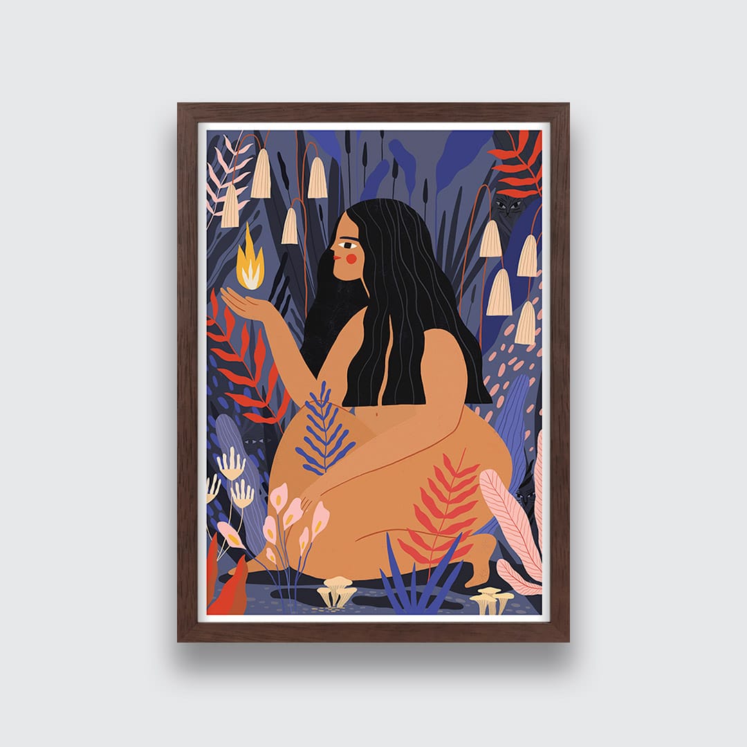 Fire Art Print by Agustina Shuan