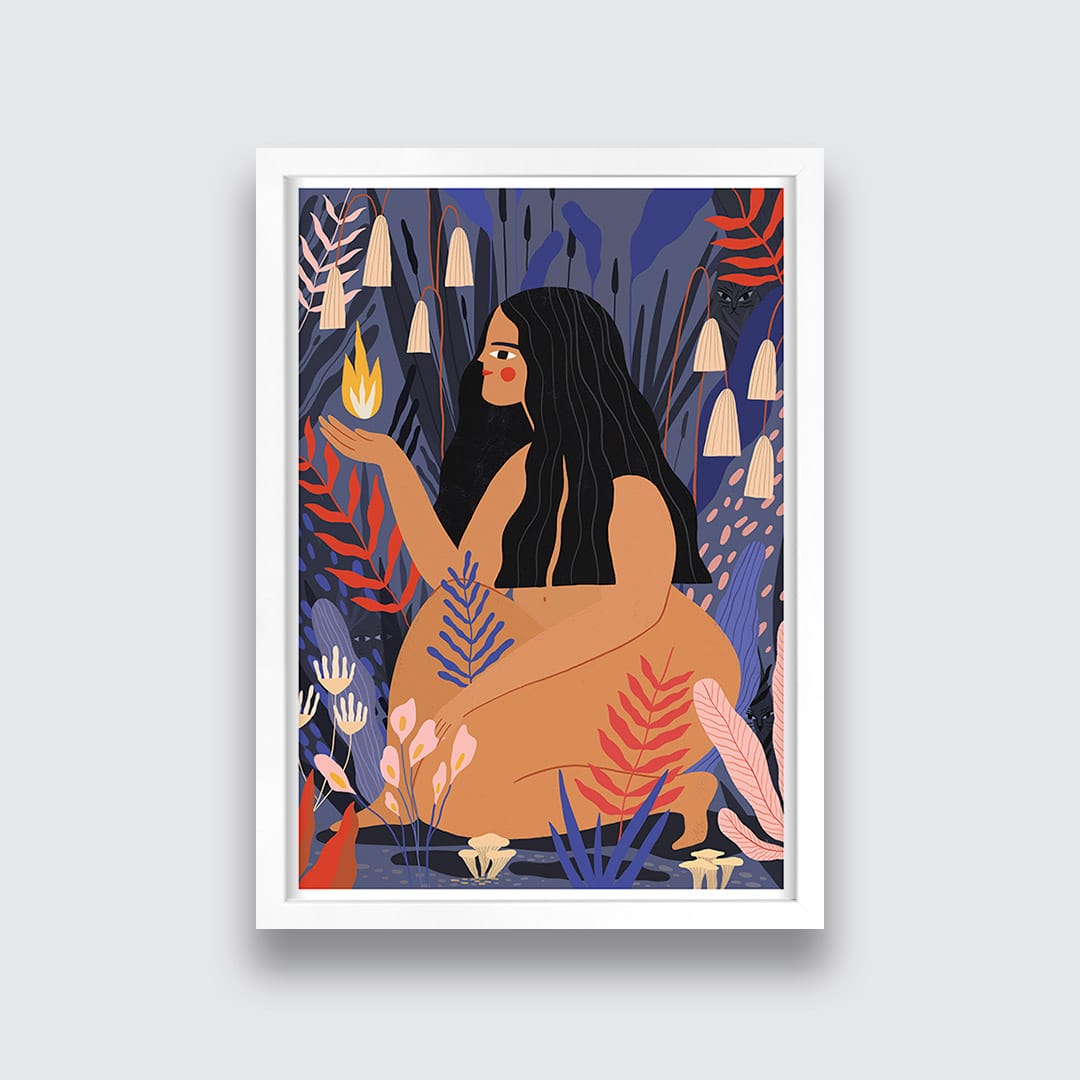 Fire Art Print by Agustina Shuan