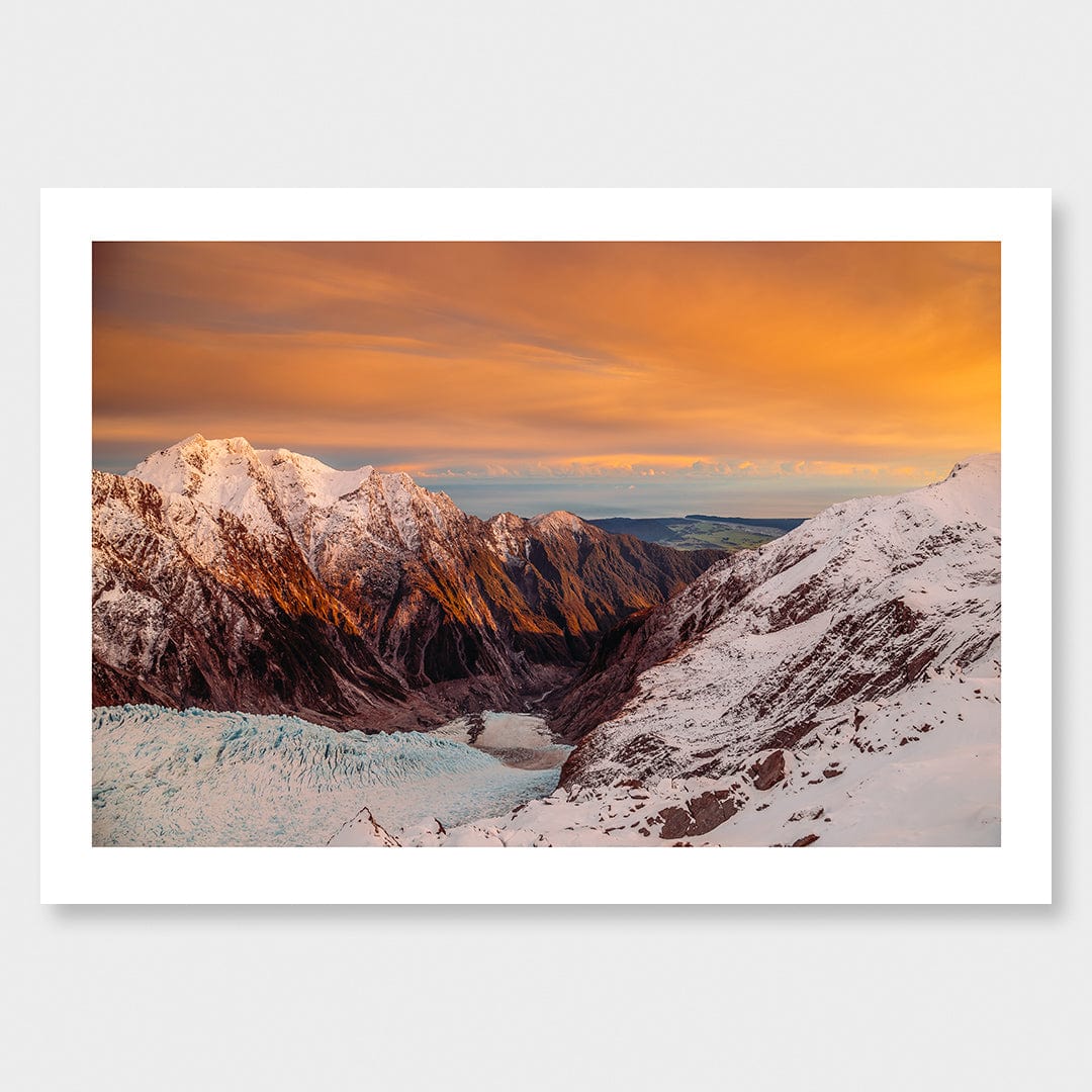 First Light in Franz - Franz Josef Glacier Photographic Print by Mike Mackinven