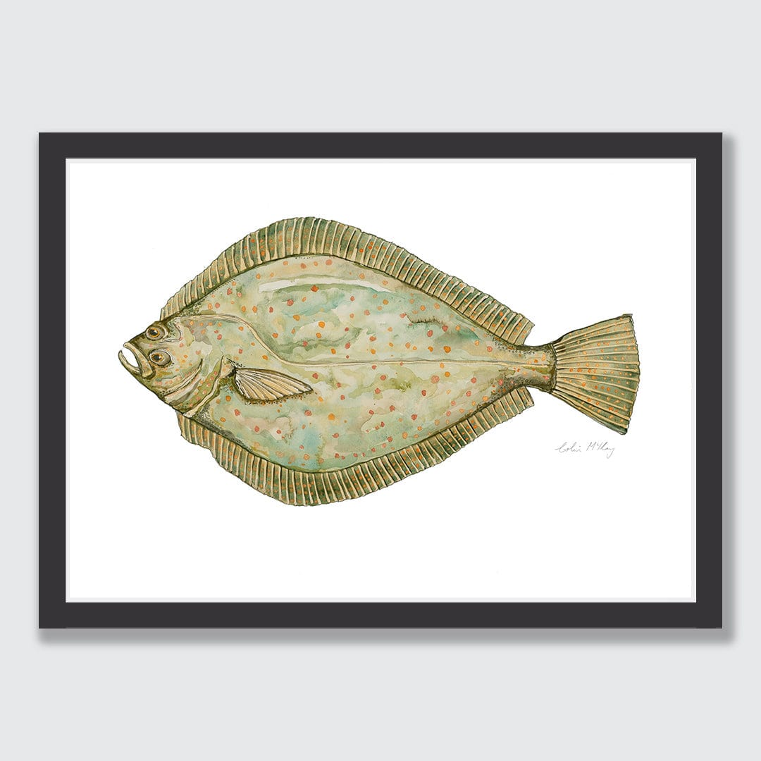 'Flo' Flounder Art Print by Colin McKay
