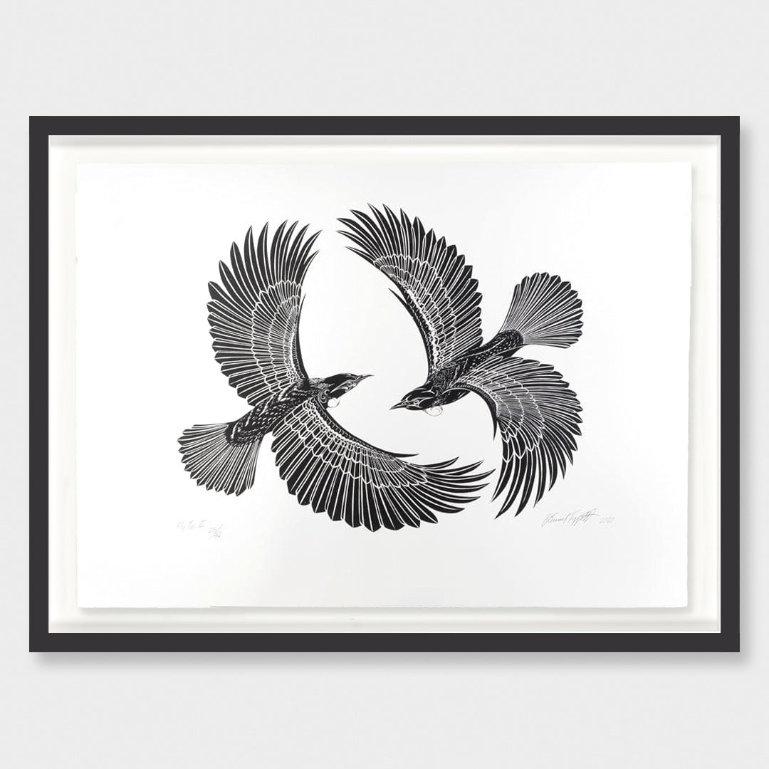Fly Tui 2 Limited Edition Screen Print by Daniel Tippett
