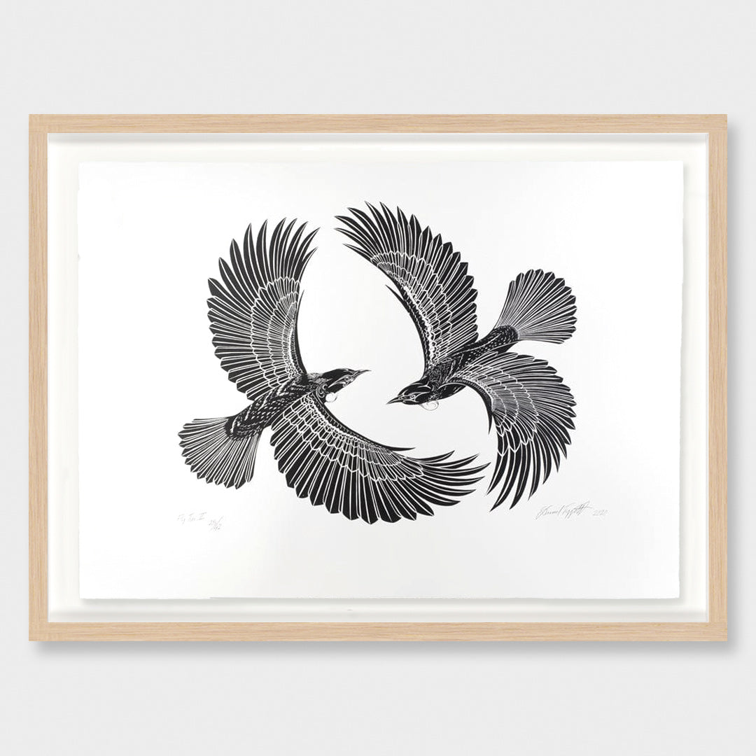 Fly Tui 2 Limited Edition Screen Print by Daniel Tippett