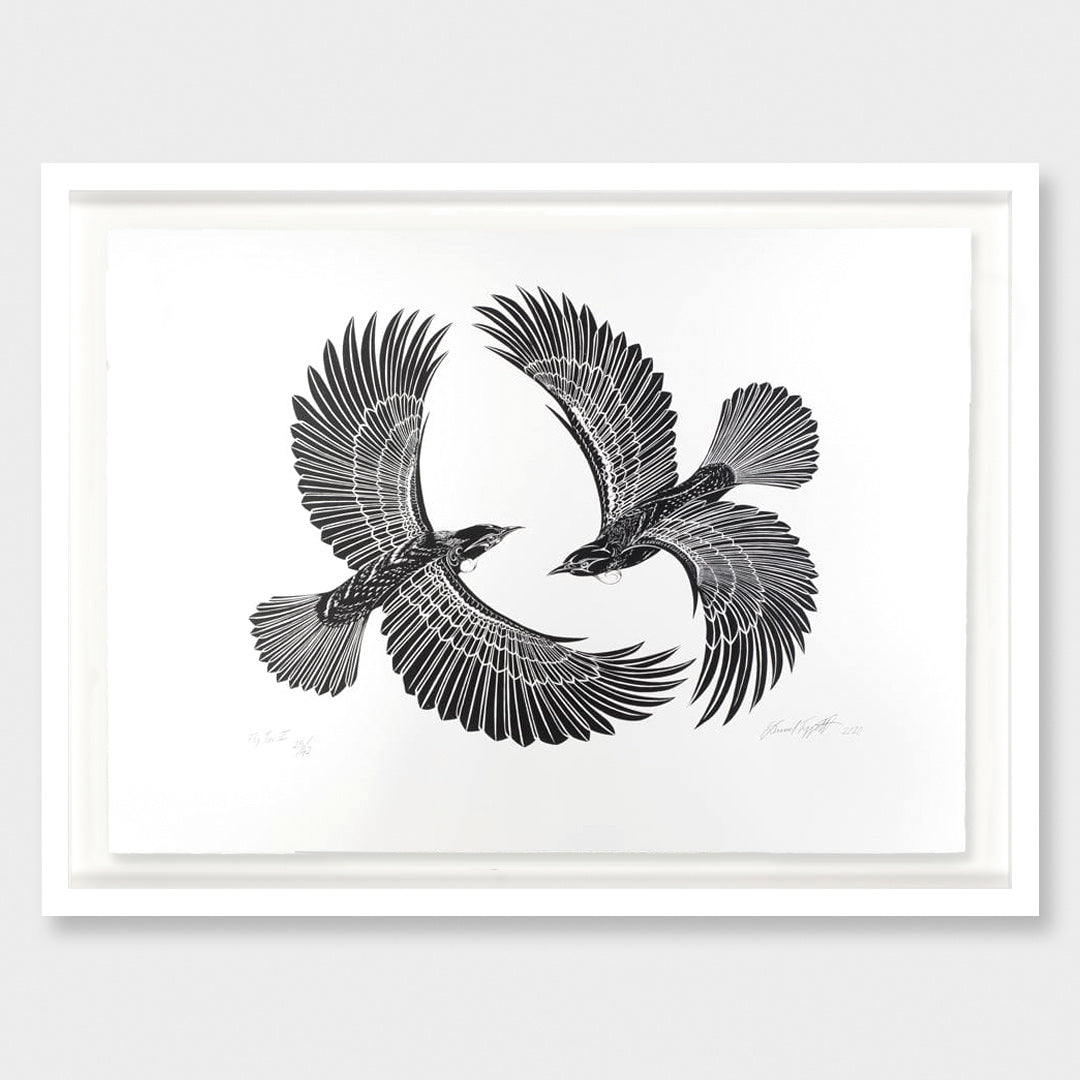 Fly Tui 2 Limited Edition Screen Print by Daniel Tippett