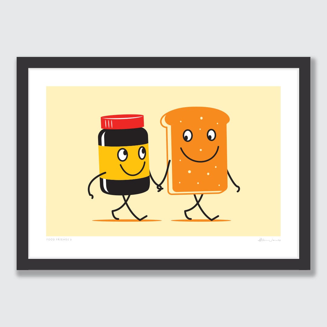 Food Friends 3 Art Print by Glenn Jones