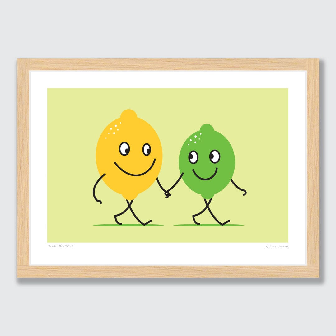 Food Friends 5 Art Print by Glenn Jones