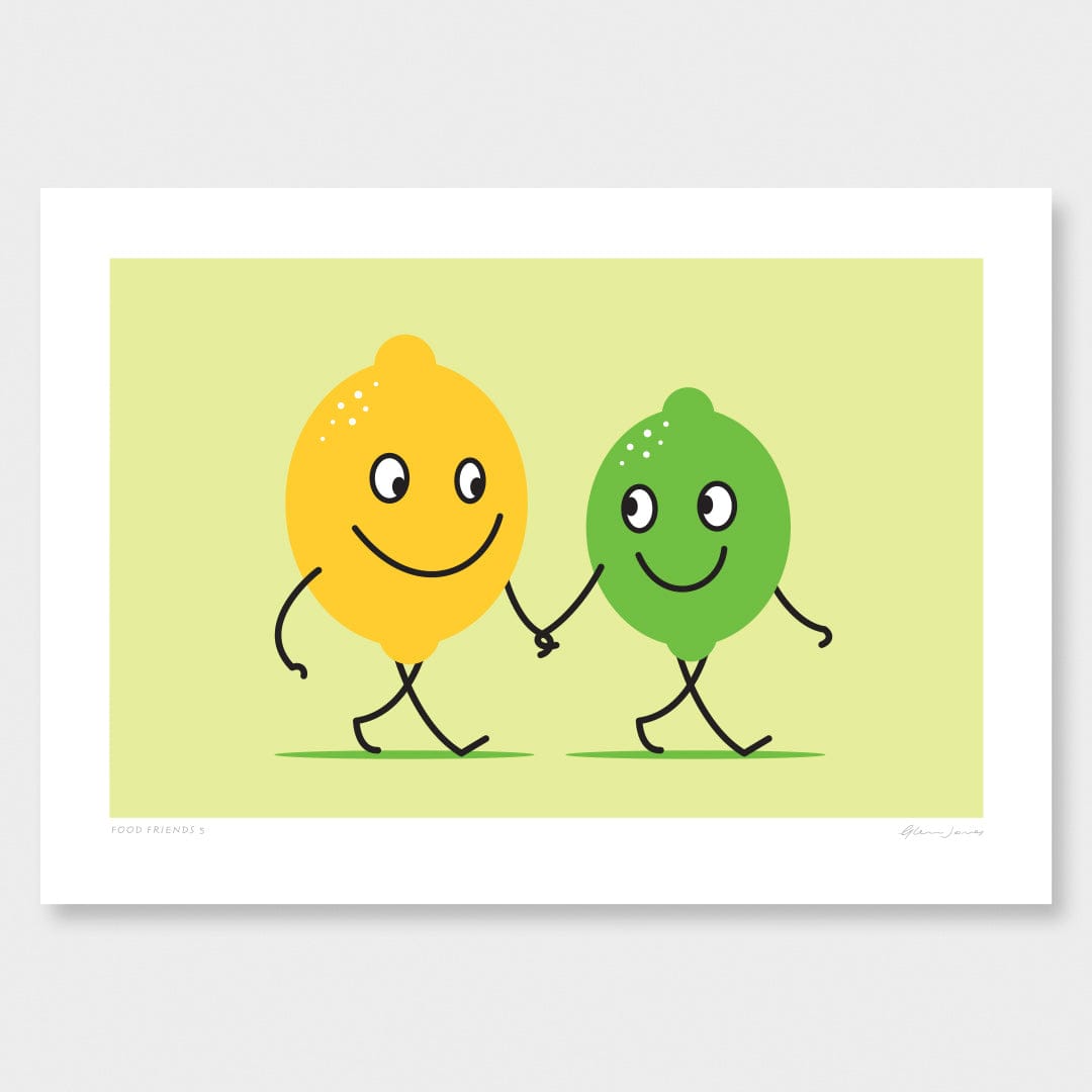 Food Friends 5 Art Print by Glenn Jones