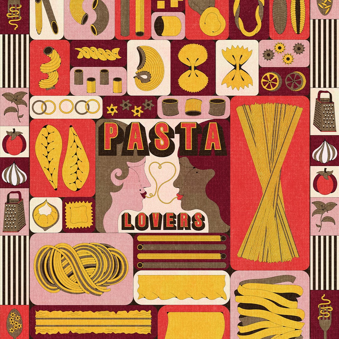 For the Pasta Lovers Art Print by Francesca Melis