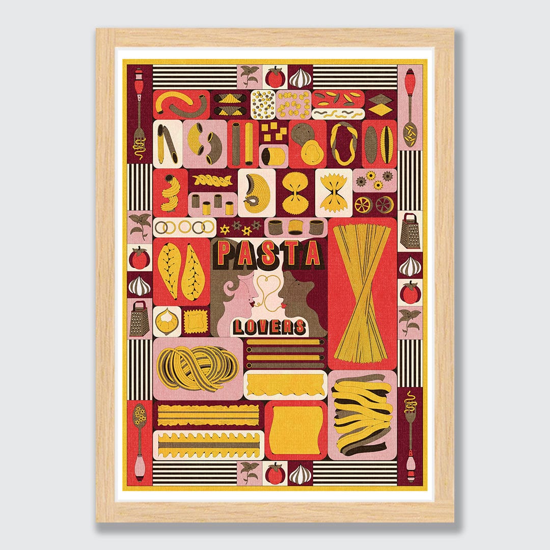 For the Pasta Lovers Art Print by Francesca Melis