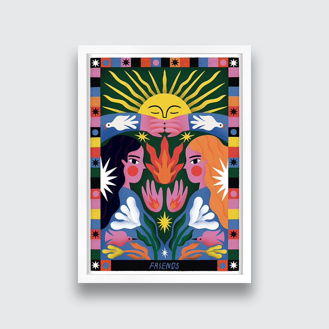 Friends Art Print by Agustina Shuan