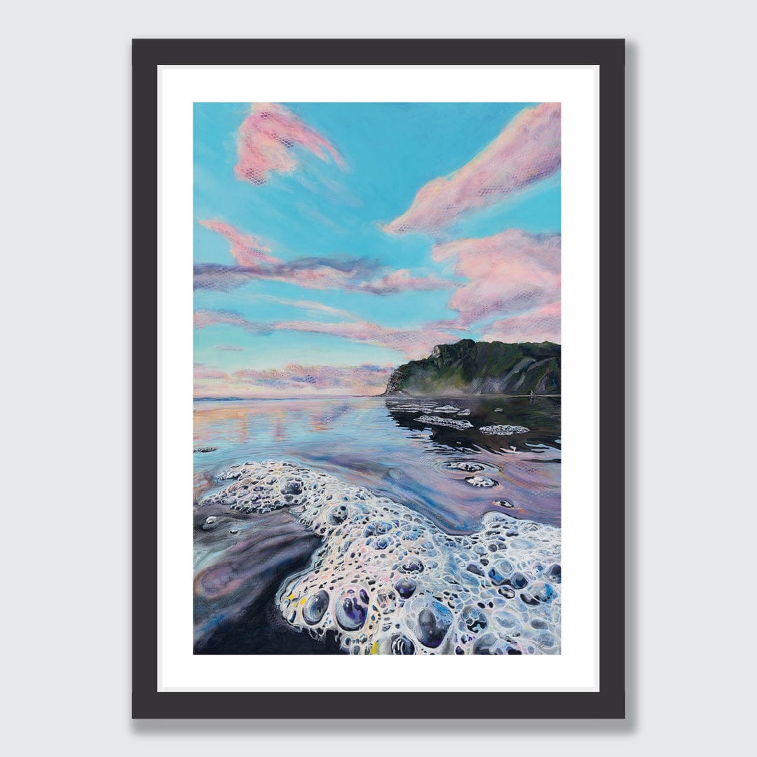 Frothing Karekare Art Print by Jamie Larnach