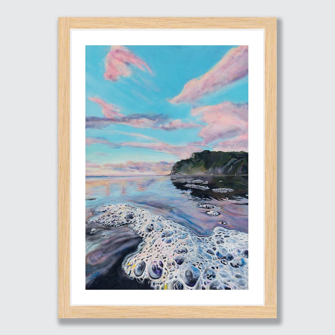 Frothing Karekare Art Print by Jamie Larnach