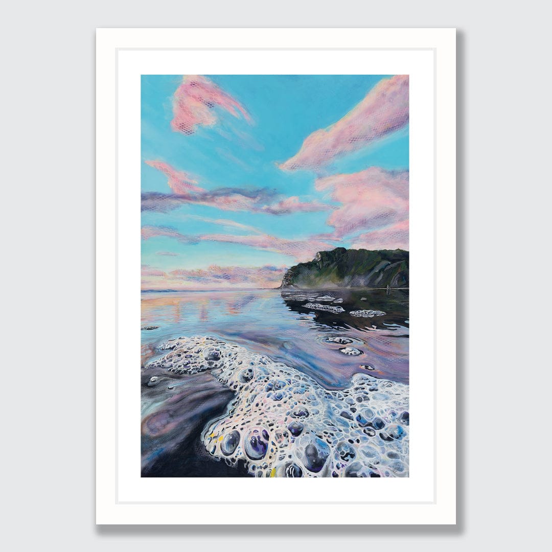 Frothing Karekare Art Print by Jamie Larnach