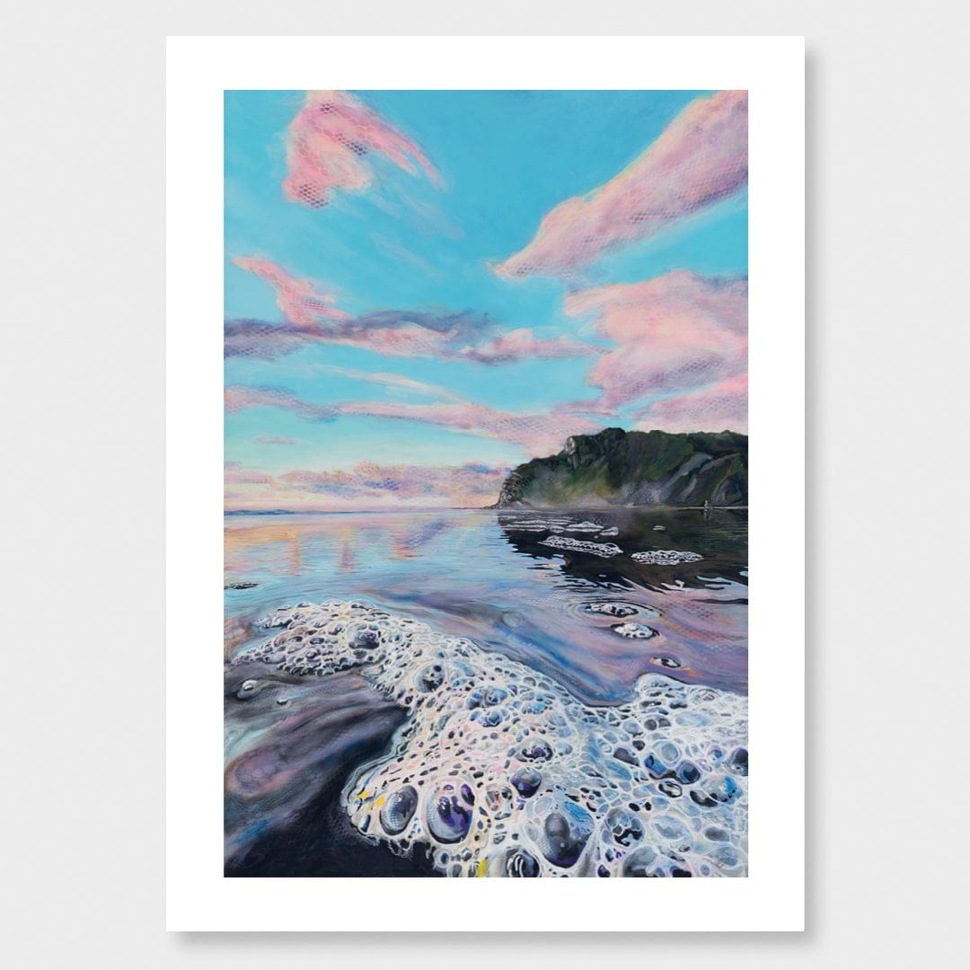 Frothing Karekare Art Print by Jamie Larnach