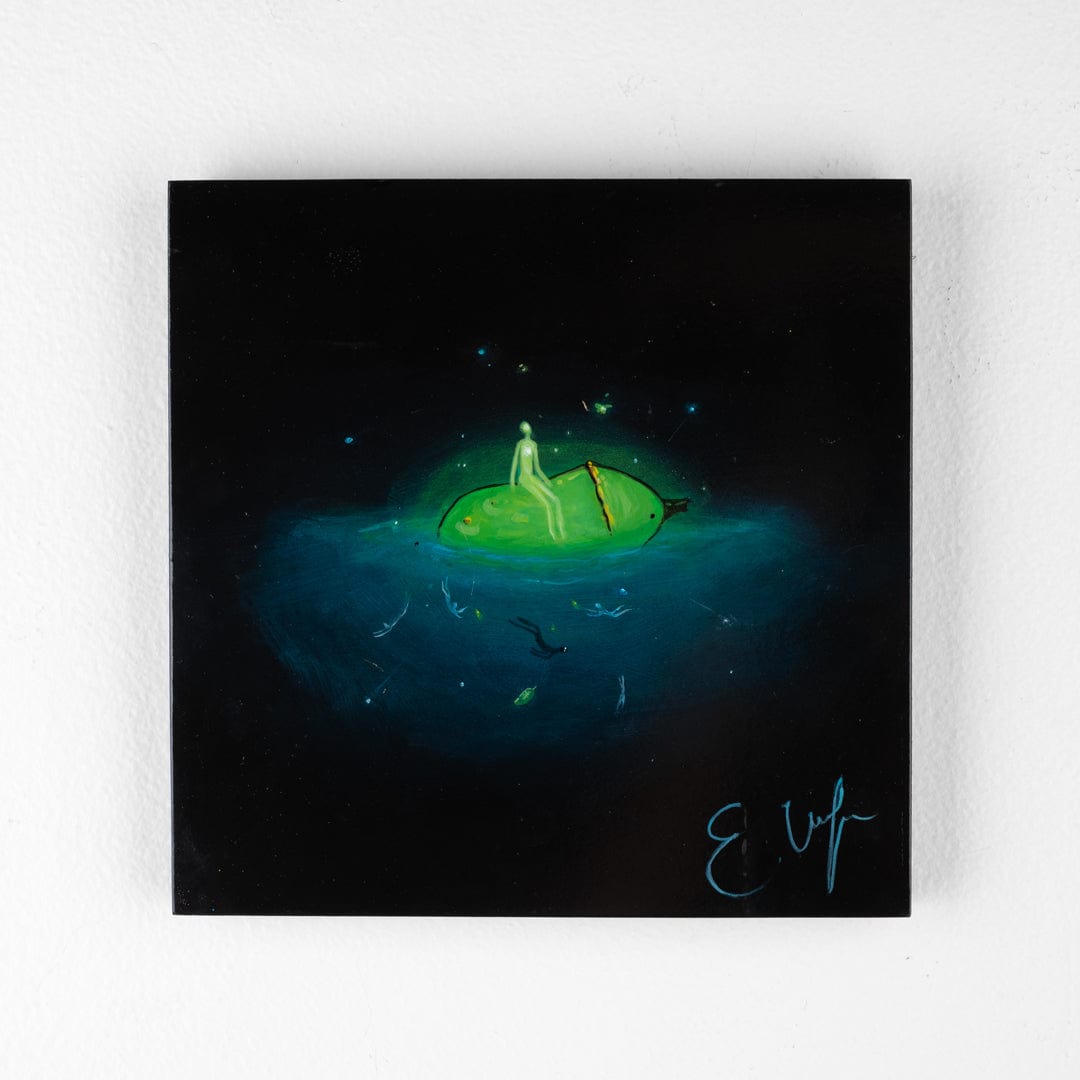 Fuck it, We're Getting Fish and Chips (No.5) Original Painting by Em Wafer