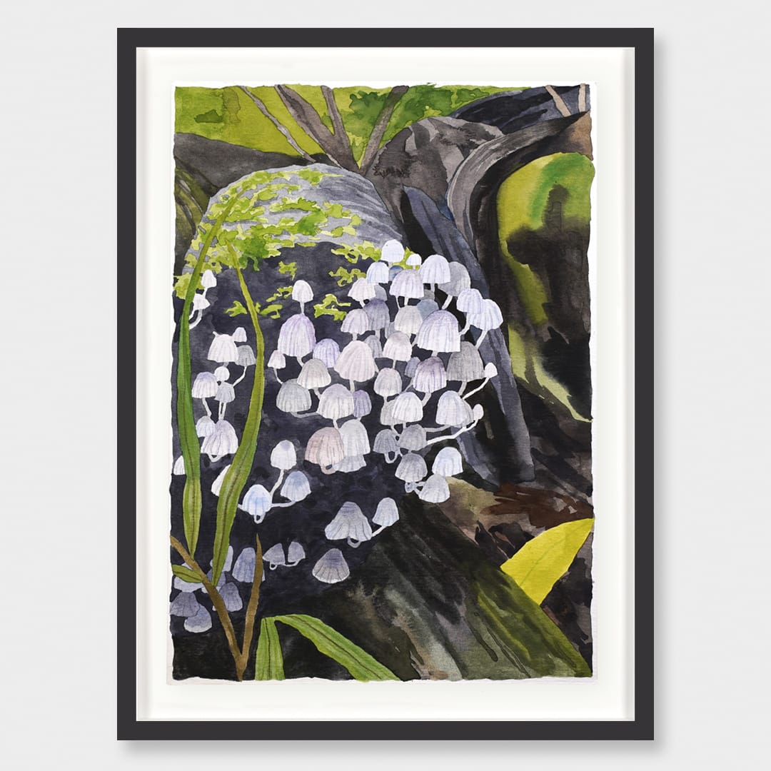 Fungi Family Original Painting by Emma Huia Lovegrove