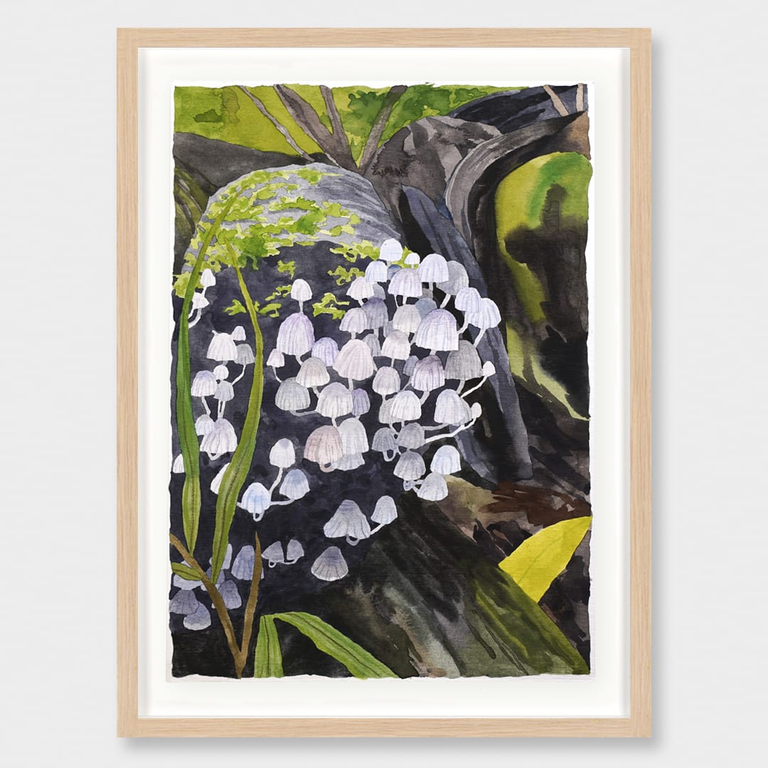 Fungi Family Original Painting by Emma Huia Lovegrove