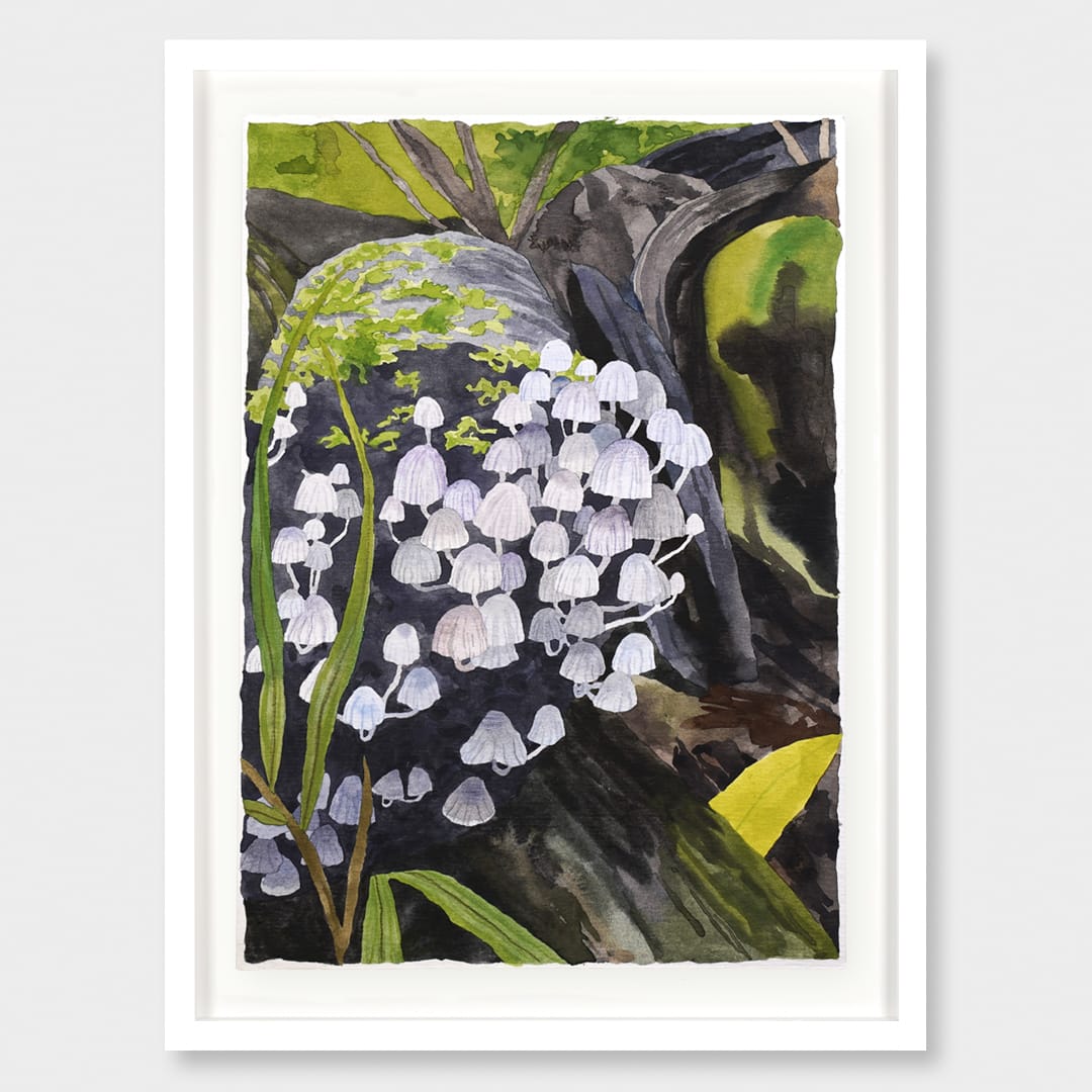 Fungi Family Original Painting by Emma Huia Lovegrove