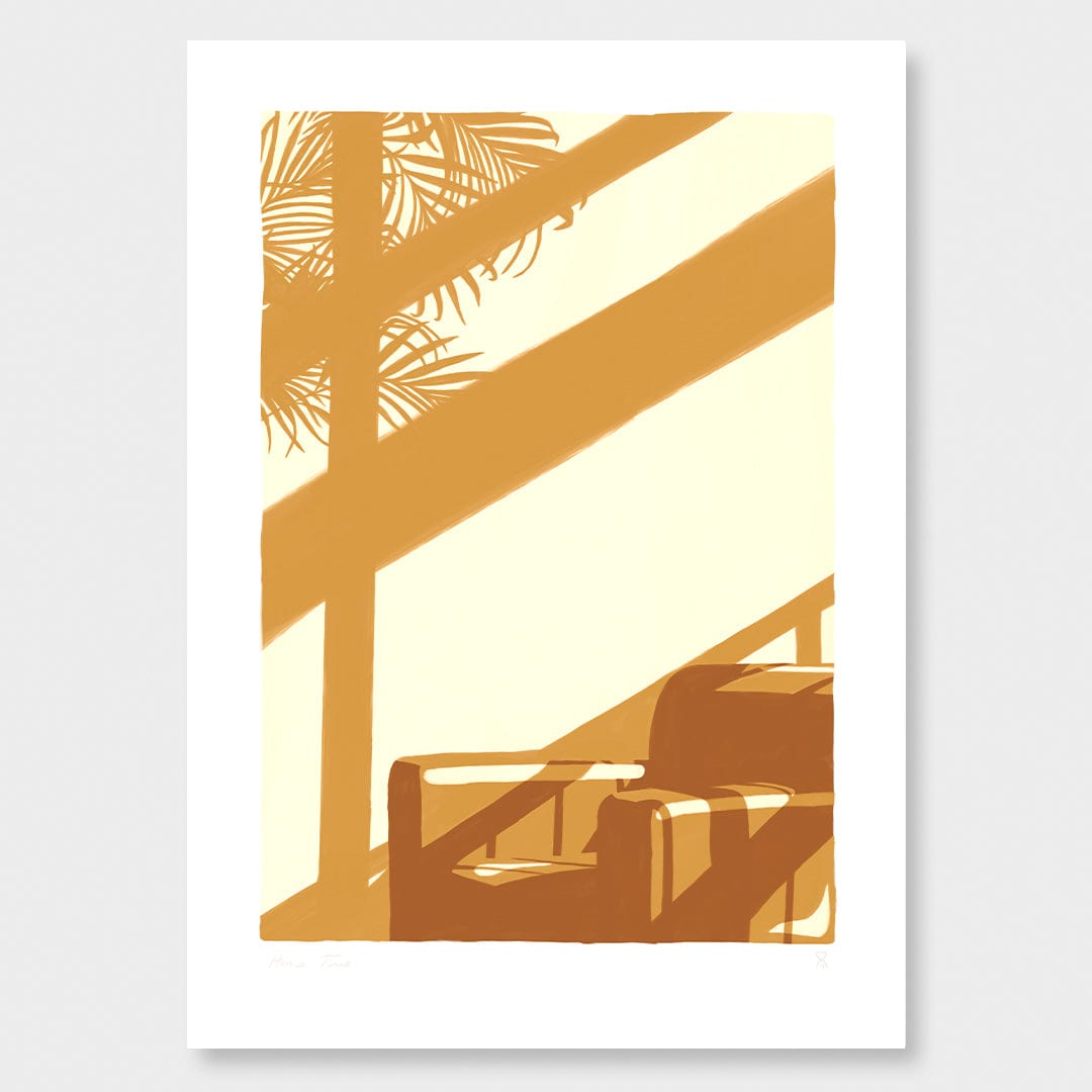 Golden Hour Palm Art Print by Home Time