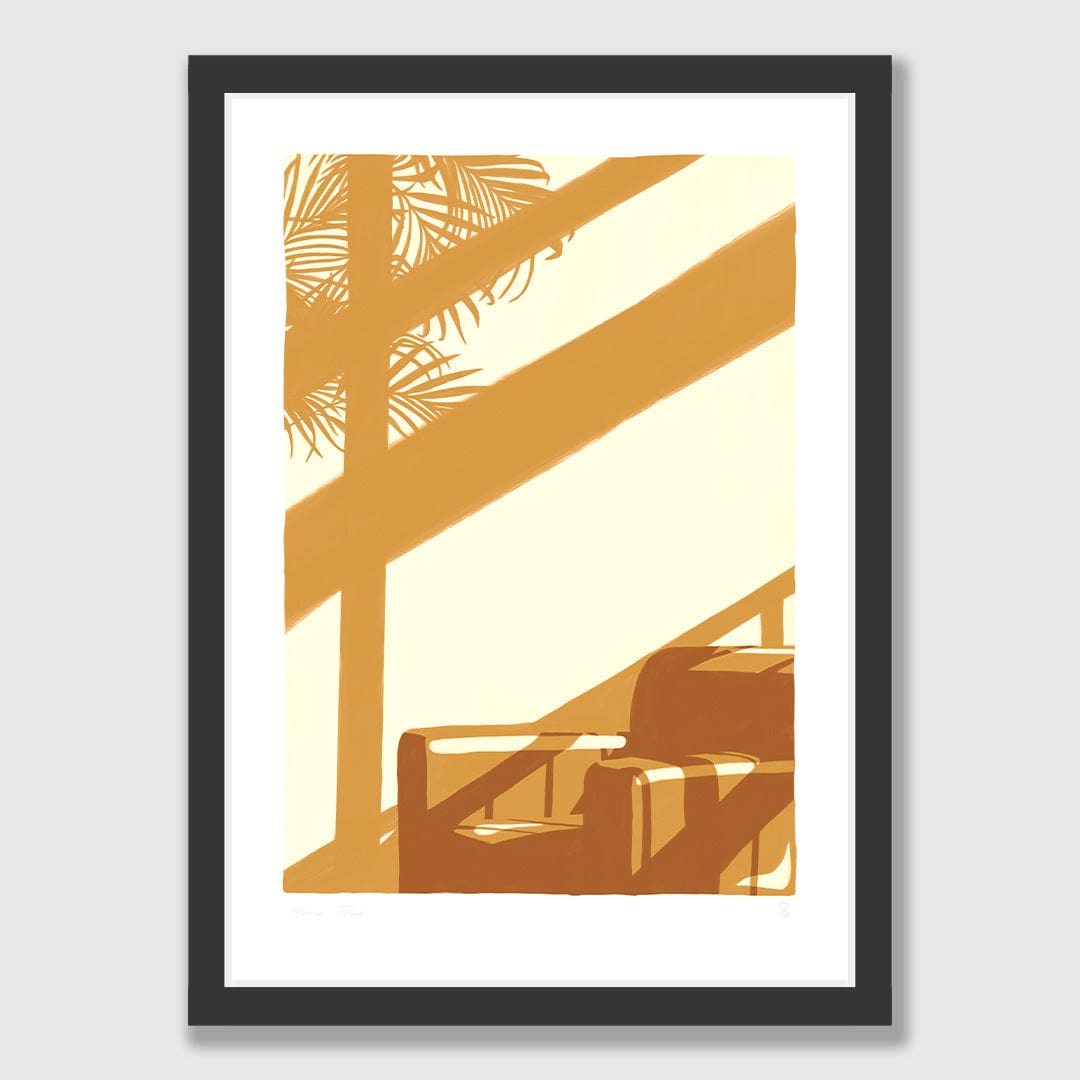Golden Hour Palm Art Print by Home Time