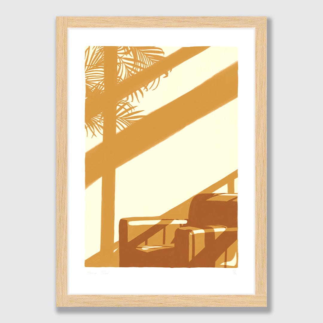 Golden Hour Palm Art Print by Home Time