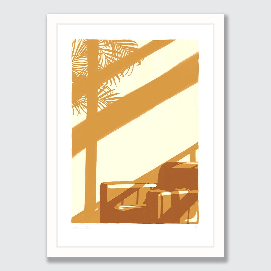 Golden Hour Palm Art Print by Home Time