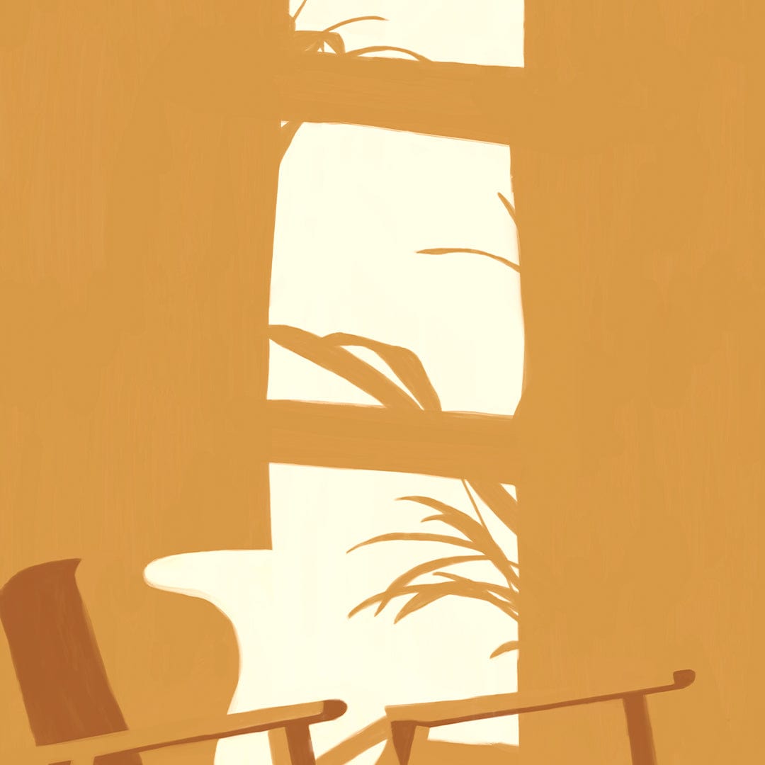 Golden Hour Retro Art Print by Home Time