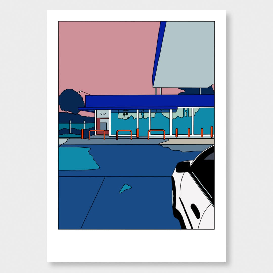 Gull Portage Rd, New Lynn Limited Edition Art Print by Alex Scott