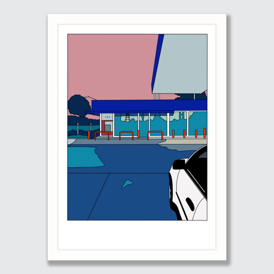 Gull Portage Rd, New Lynn Limited Edition Art Print by Alex Scott