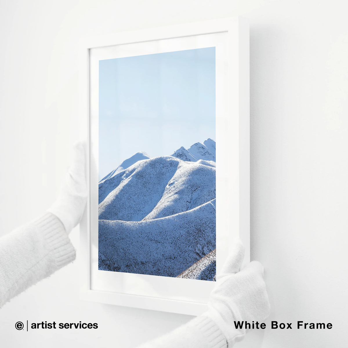 Paper Print in White Simple Frame Test