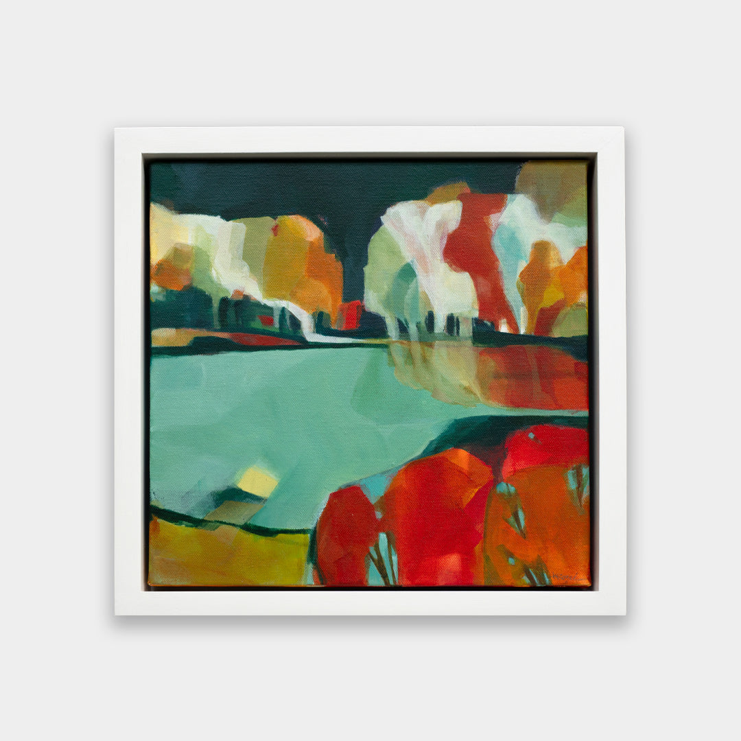 Night Swimming Original Painting by Holly Roach