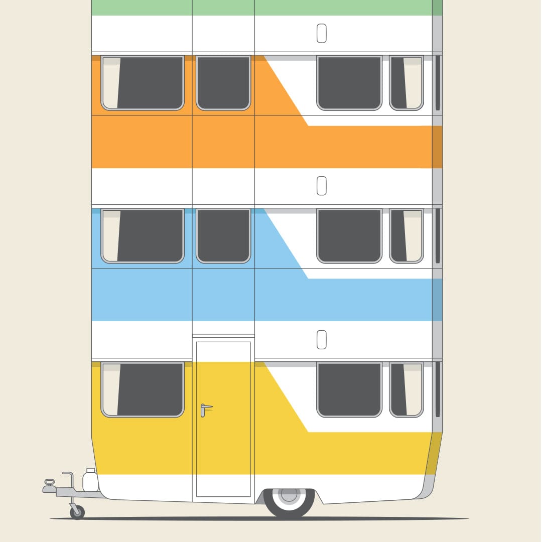 High Rise Holiday Art Print by Glenn Jones