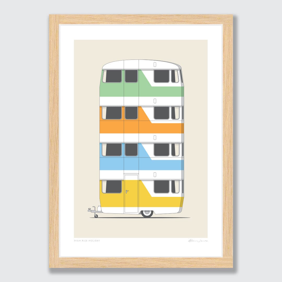 High Rise Holiday Art Print by Glenn Jones
