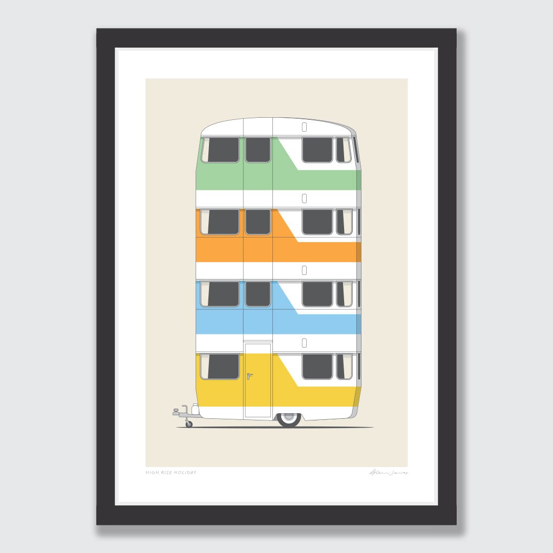 High Rise Holiday Art Print by Glenn Jones