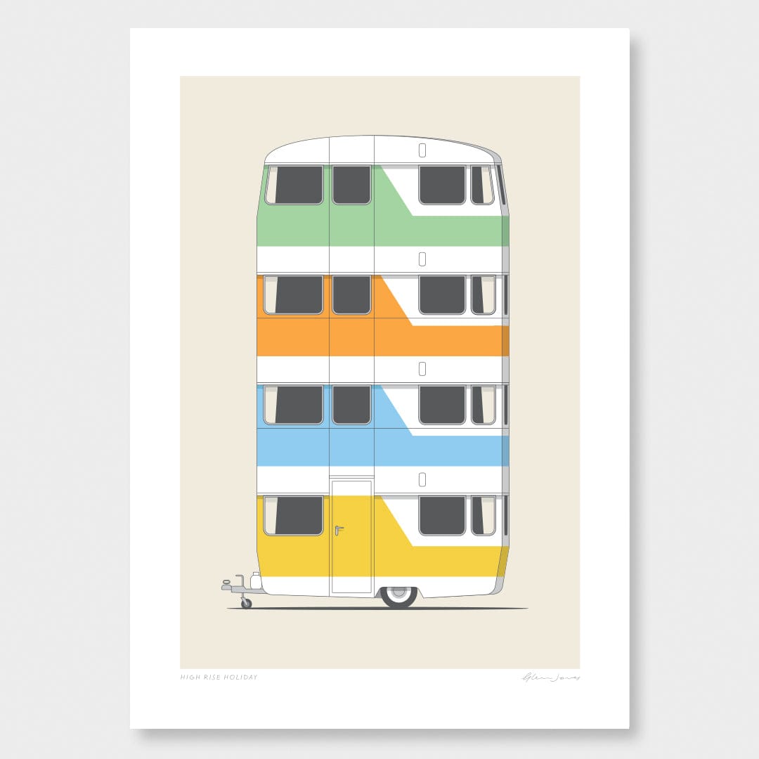 High Rise Holiday Art Print by Glenn Jones