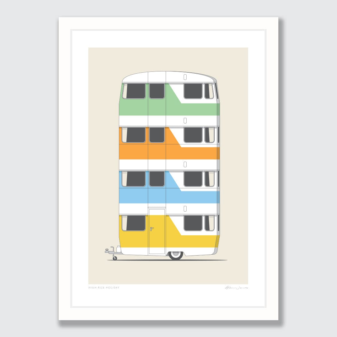 High Rise Holiday Art Print by Glenn Jones
