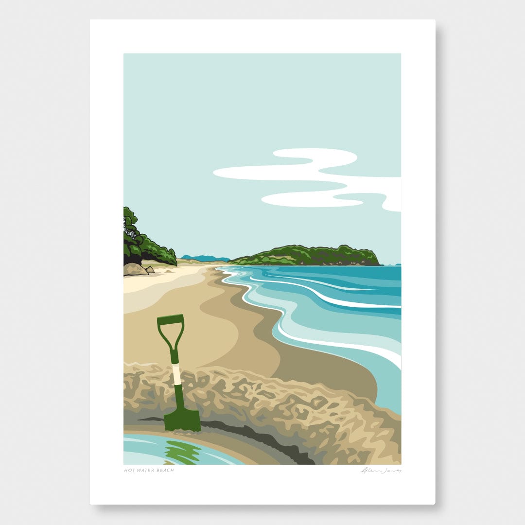 Hot Water Beach Art Print by Glenn Jones