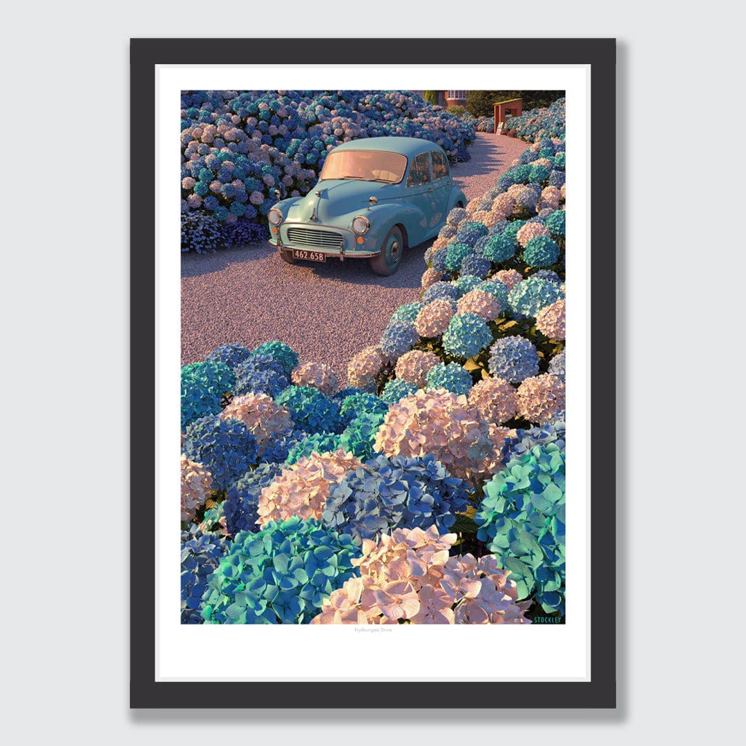 Hydrangea Drive Art Print by Simon Stockley