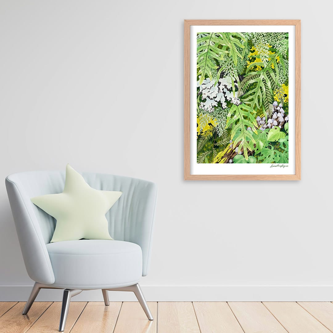 Irirangi Art Print by Emma Huia Lovegrove