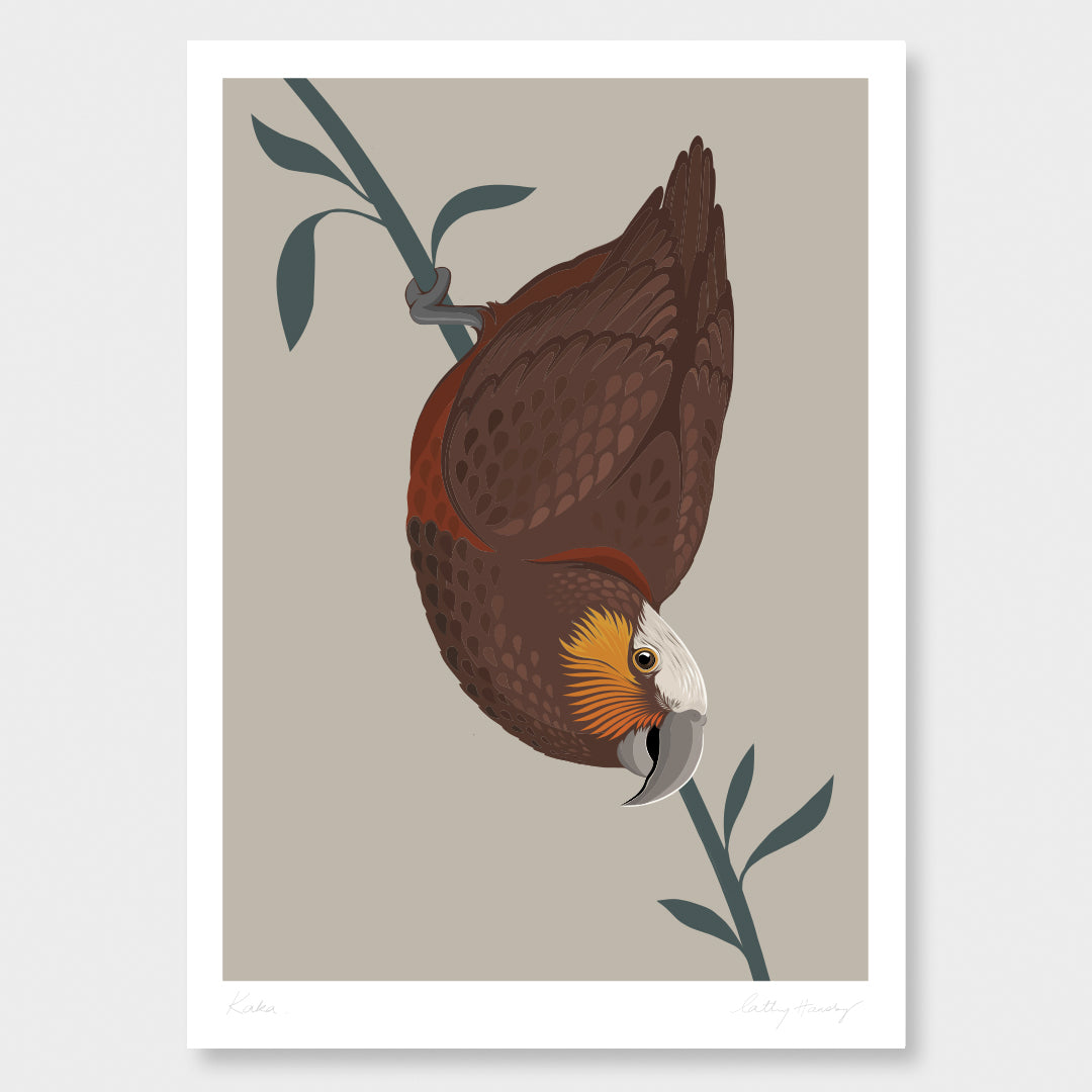 Kaka Art Print by Cathy Hansby