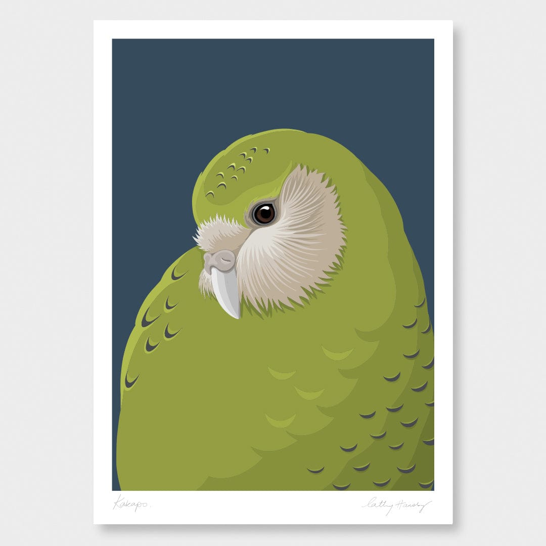 Kakapo Art Print by Cathy Hansby