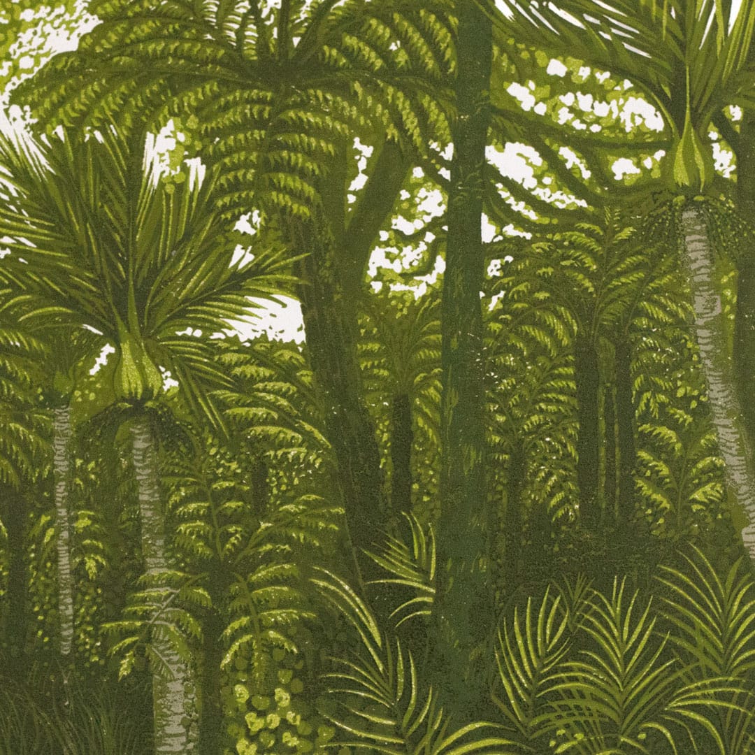 Kakariki III - Linocut Reduction Print