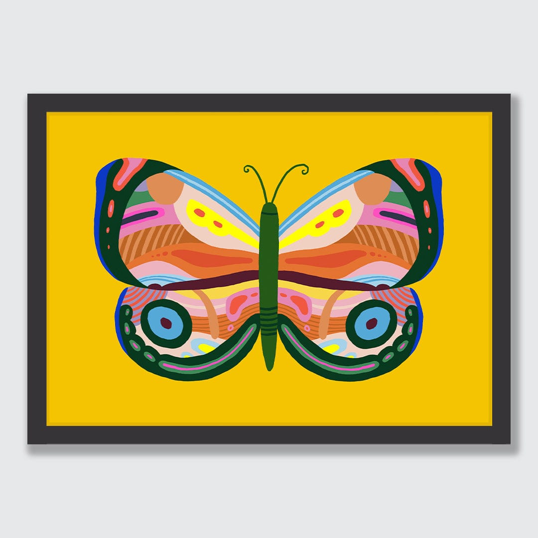 Kaleidoscope Butterfly 1 Art Print by Crissie Rodda