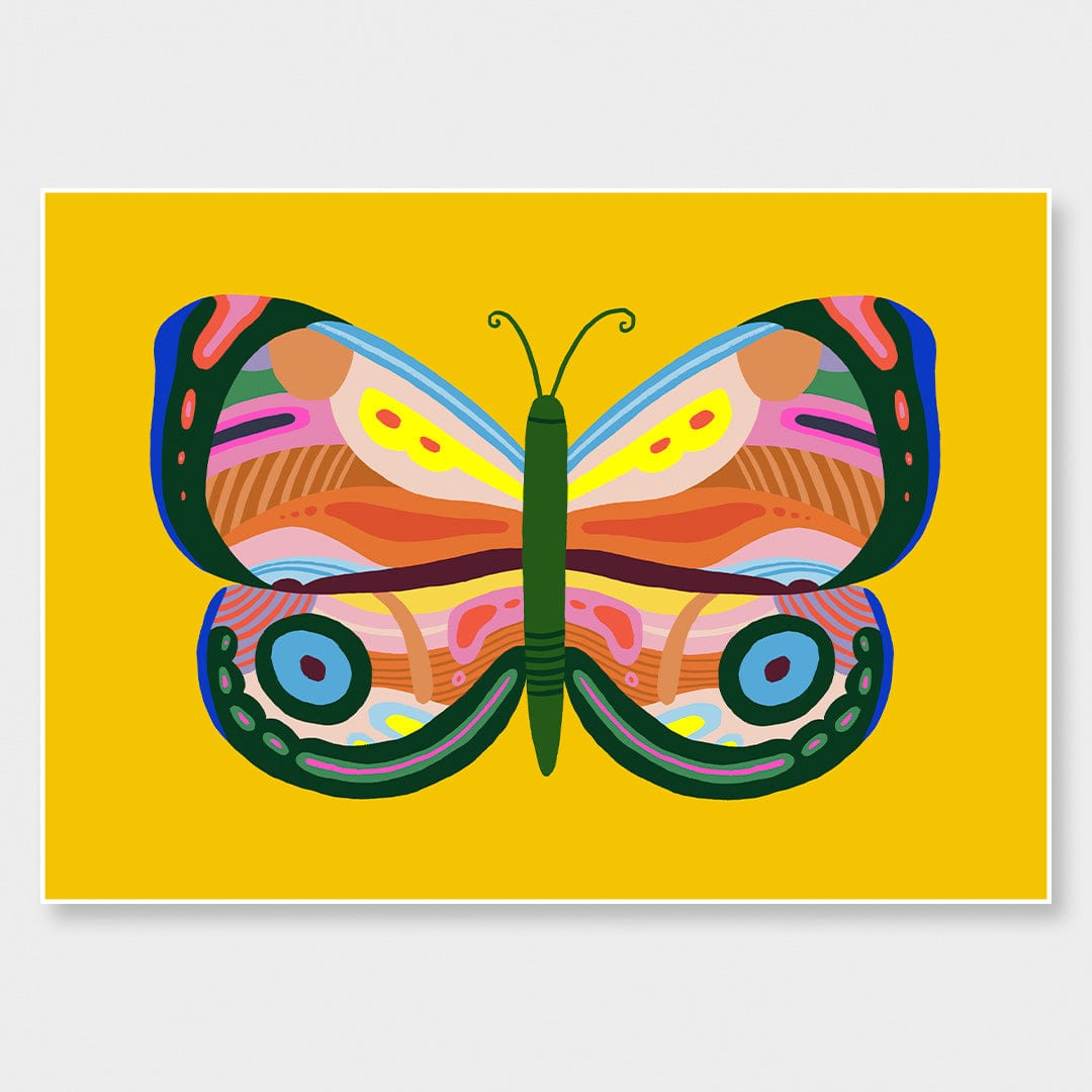 Kaleidoscope Butterfly 1 Art Print by Crissie Rodda