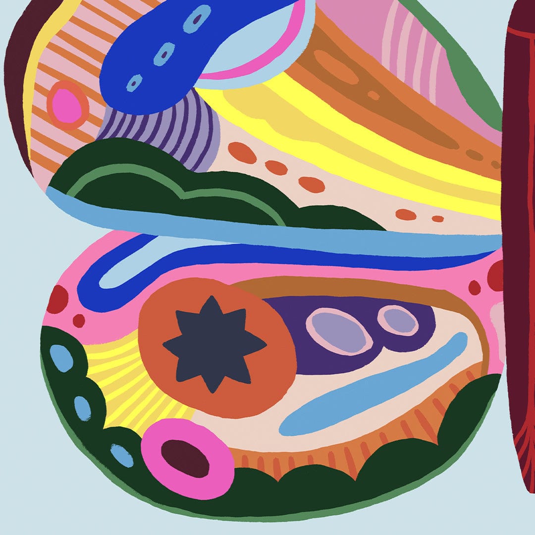 Kaleidoscope Butterfly 2 Art Print by Crissie Rodda