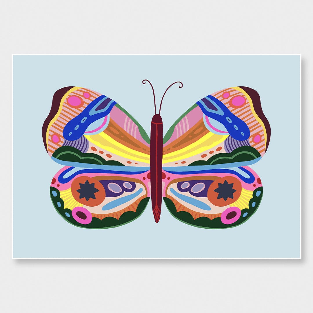 Kaleidoscope Butterfly 2 Art Print by Crissie Rodda