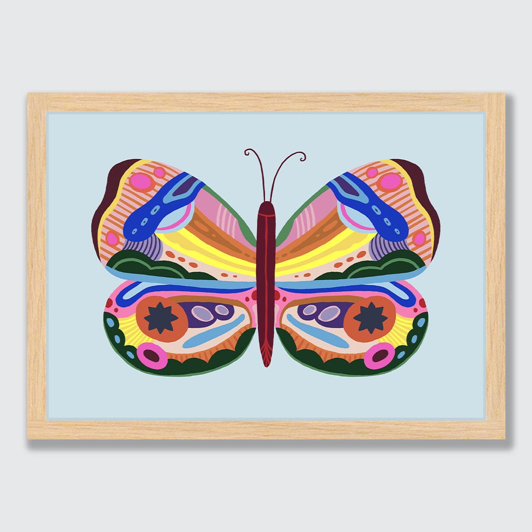 Kaleidoscope Butterfly 2 Art Print by Crissie Rodda
