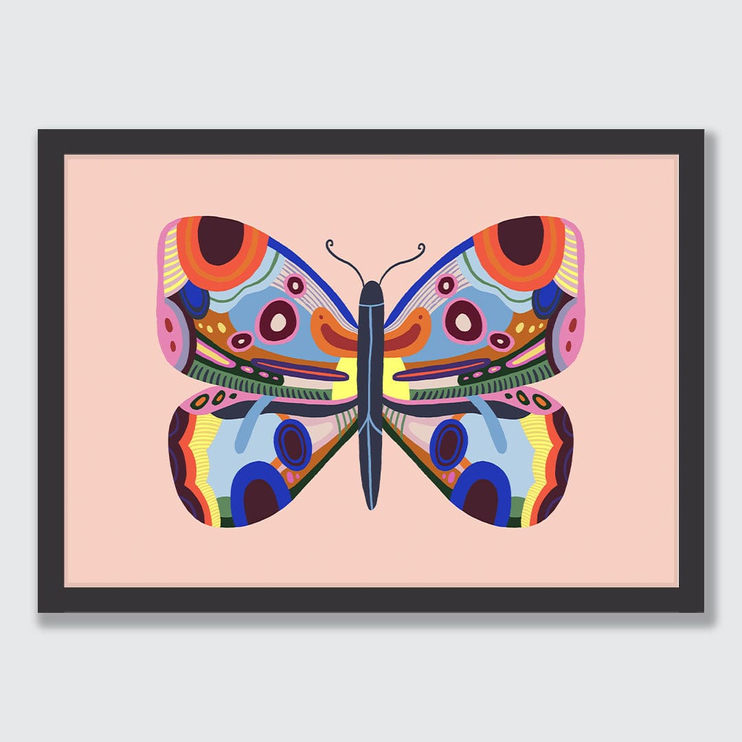 Kaleidoscope Butterfly 3 Art Print by Crissie Rodda
