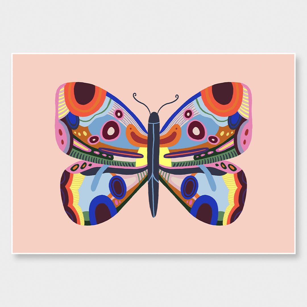 Kaleidoscope Butterfly 3 Art Print by Crissie Rodda