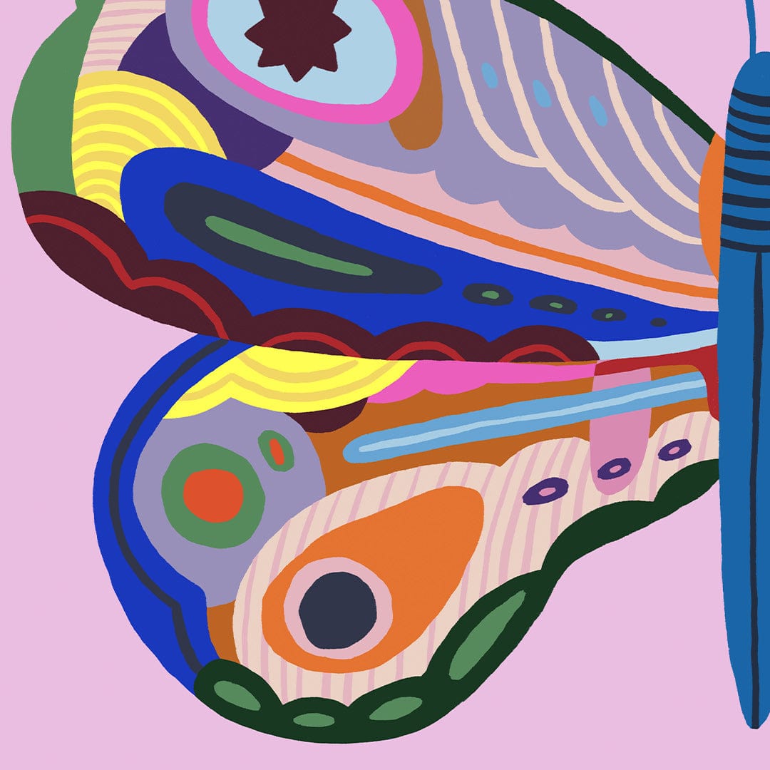 Kaleidoscope Butterfly 4 Art Print by Crissie Rodda