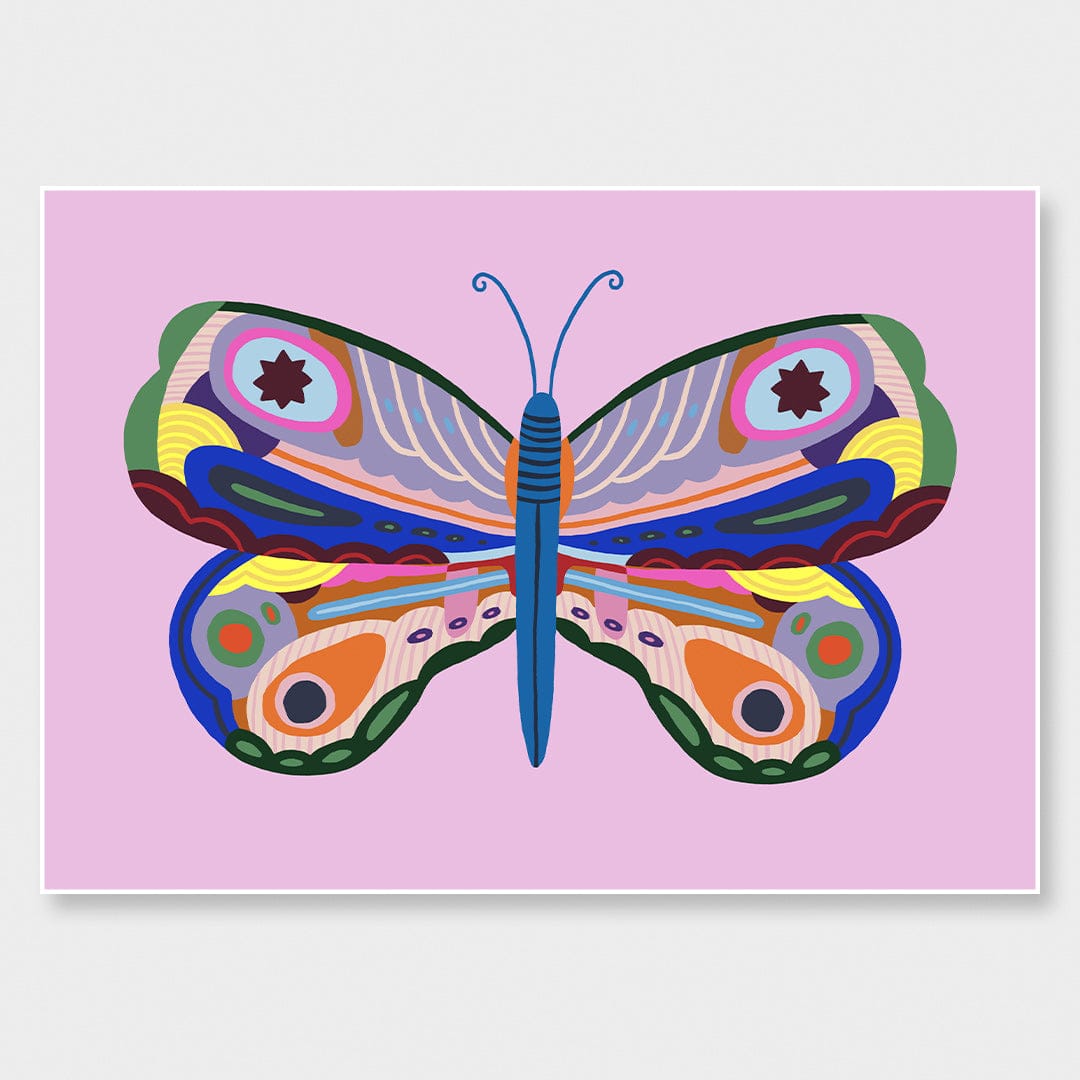 Kaleidoscope Butterfly 4 Art Print by Crissie Rodda